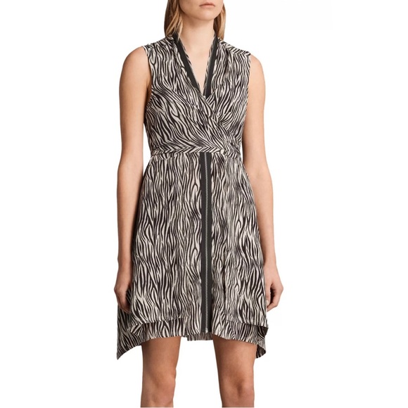 All Saints Jayda Silk Dress Discount All Saints Jayda Silk Dress Online  Mockneck Jersey Dress